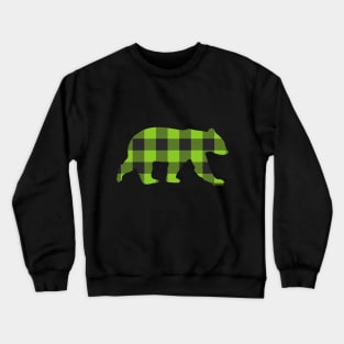 Gay Bear Buffalo Check Plaid Bear | BearlyBrand Crewneck Sweatshirt